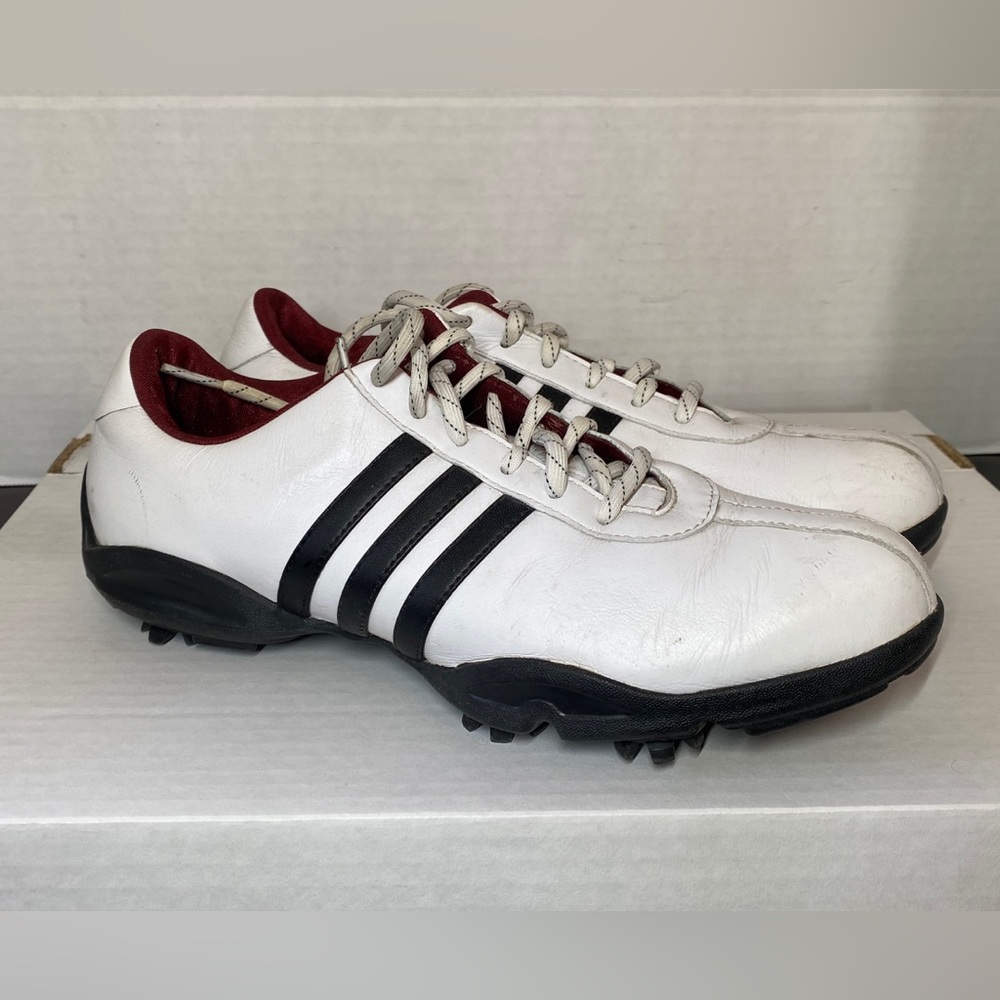 Adidas Z Traxion White Leather Golf Shoes Size 7.5